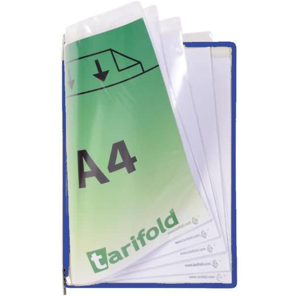 Sichttafel Foldfive A4 mit 5 Sichttaschen VE=5 Stück blau