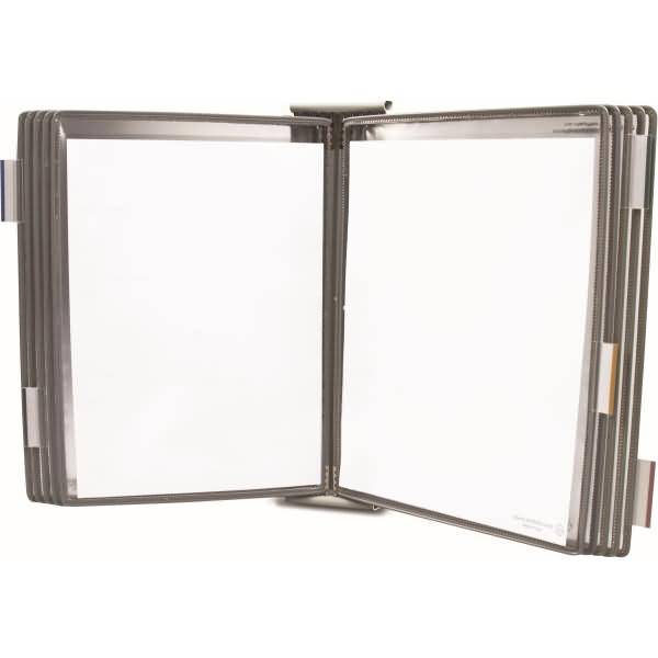 Erweiterungswandelement A4 grau inkl. 10 Sichttafeln grau