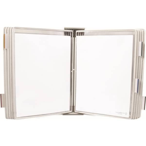 Erweiterungswandelement A4 grau inkl. 10 Sichttafeln weiß