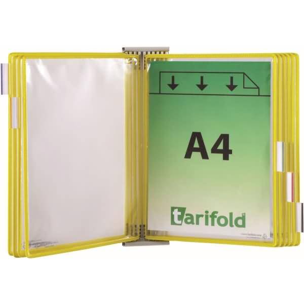 Erweiterungswandelement A4 grau inkl. 10 Sichttafeln gelb