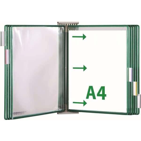 Erweiterungswandelement T-Technic A4 inkl. 10 Sichttafeln grün