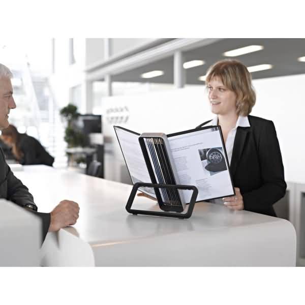 Tischsichttafelsystem Veo Basic A4 inkl. 10 Sichttafeln schwarz