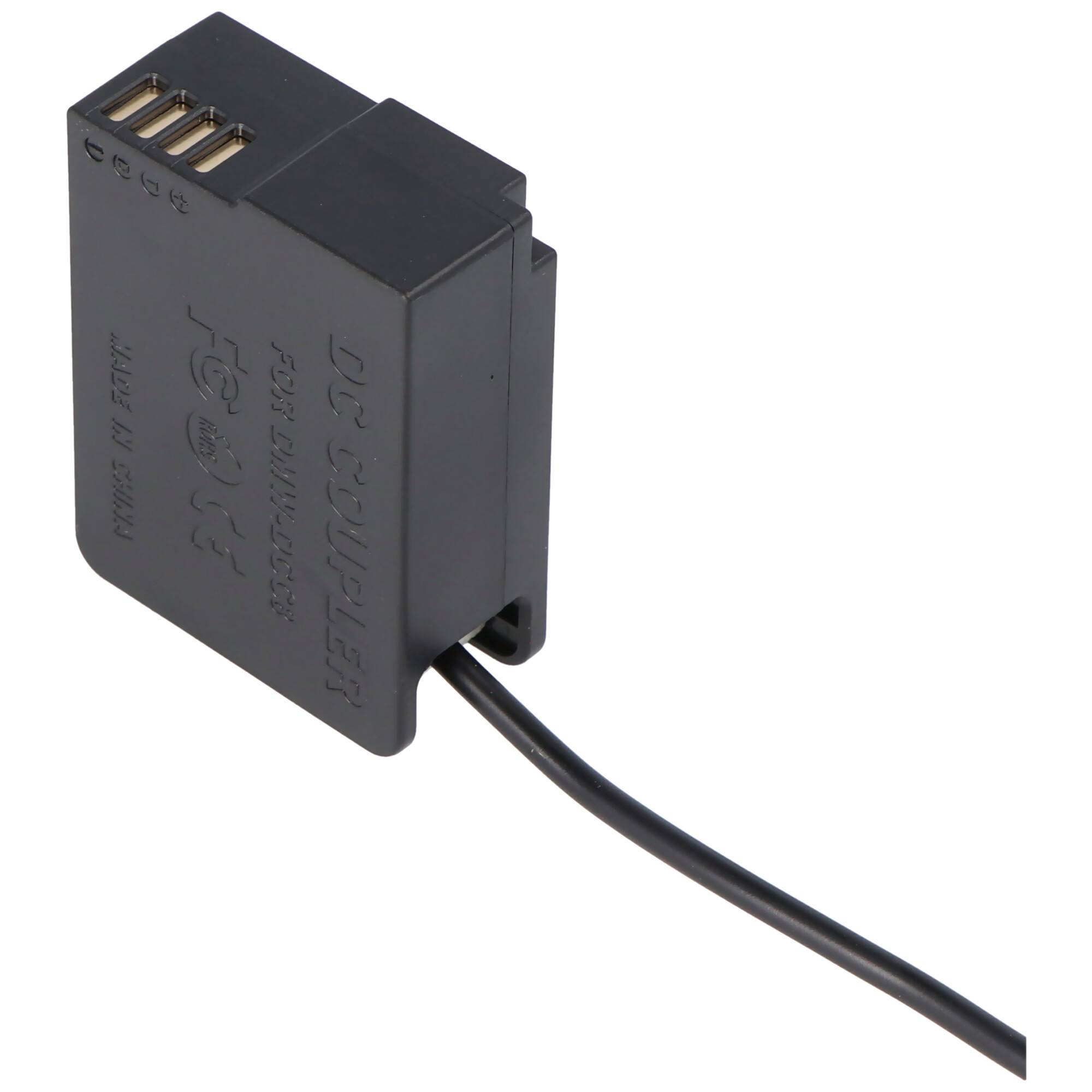 Kamera-Netzteil passend für Panasonic DMW-AC8, DCC8, DMW-BLC12E, DMW-DCC8GU, BP-DC12 inklusive Gleichstromkuppler