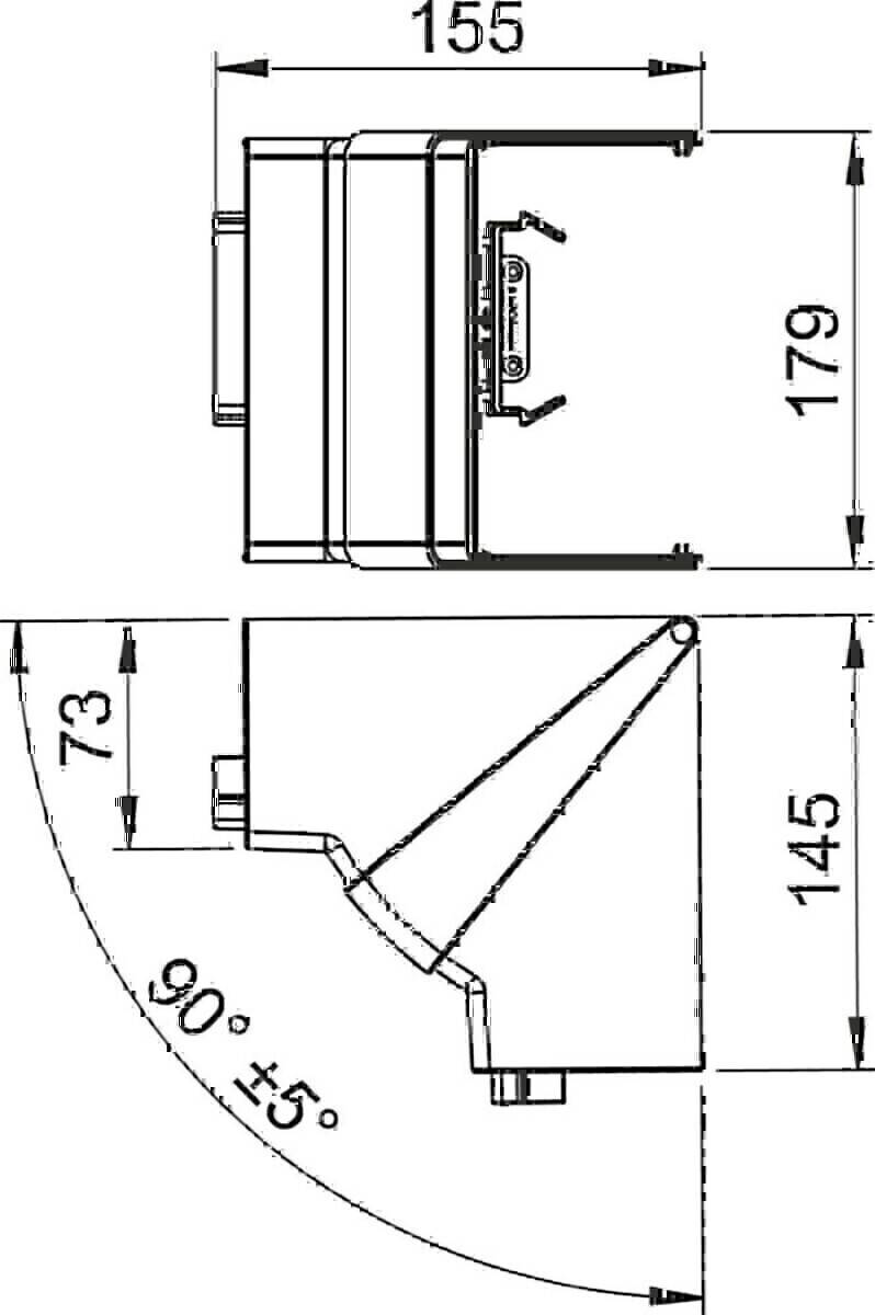 OBO Bettermann Inneneck GK-IH70170RW