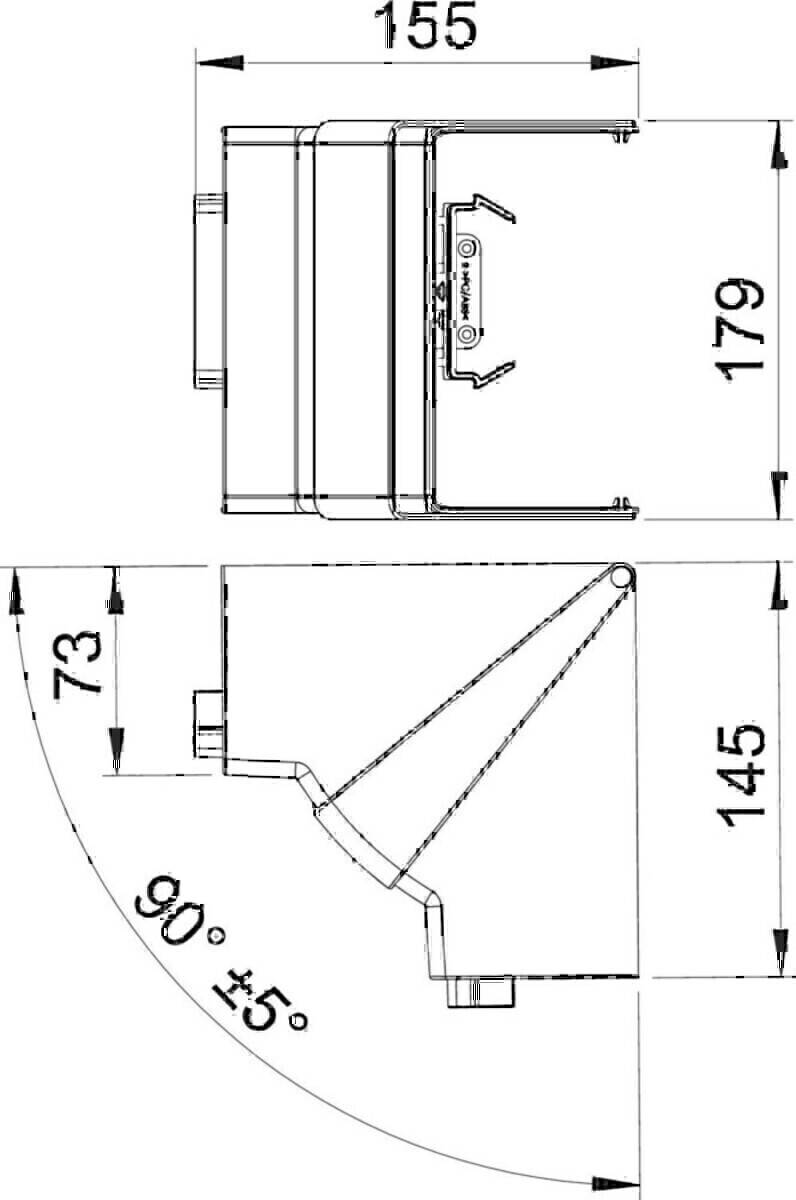 OBO Bettermann Inneneck GK-IH70170RW