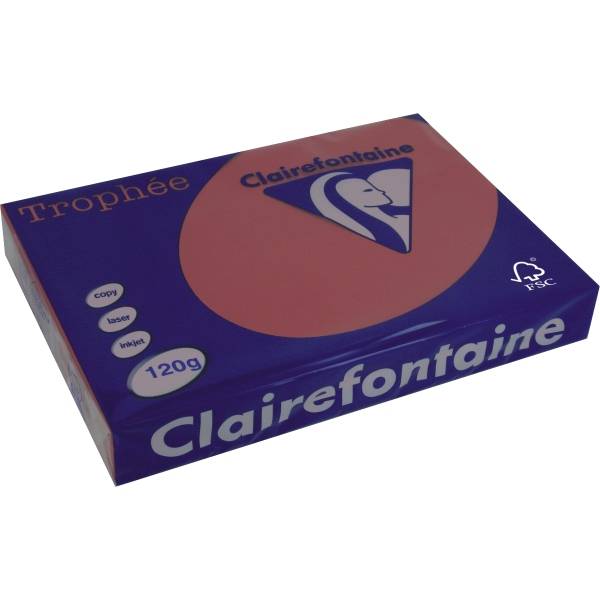 Kopierpapier Trophee A4 120g/qm VE=250 Blatt kirschrot/dunkelrot