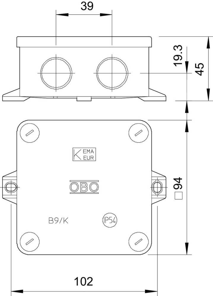 OBO Bettermann Kabelkasten B 9 K