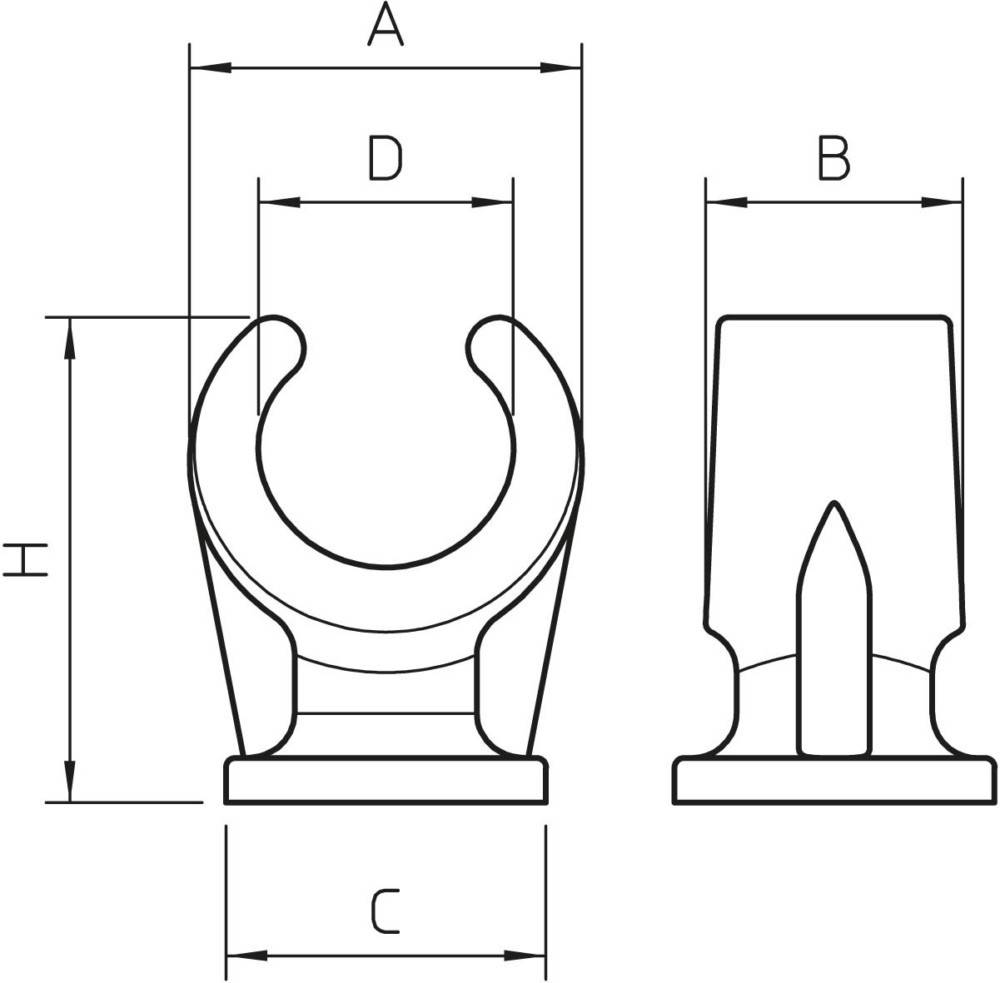 OBO Bettermann Sockel-Klemmschelle 2962 8 LGR