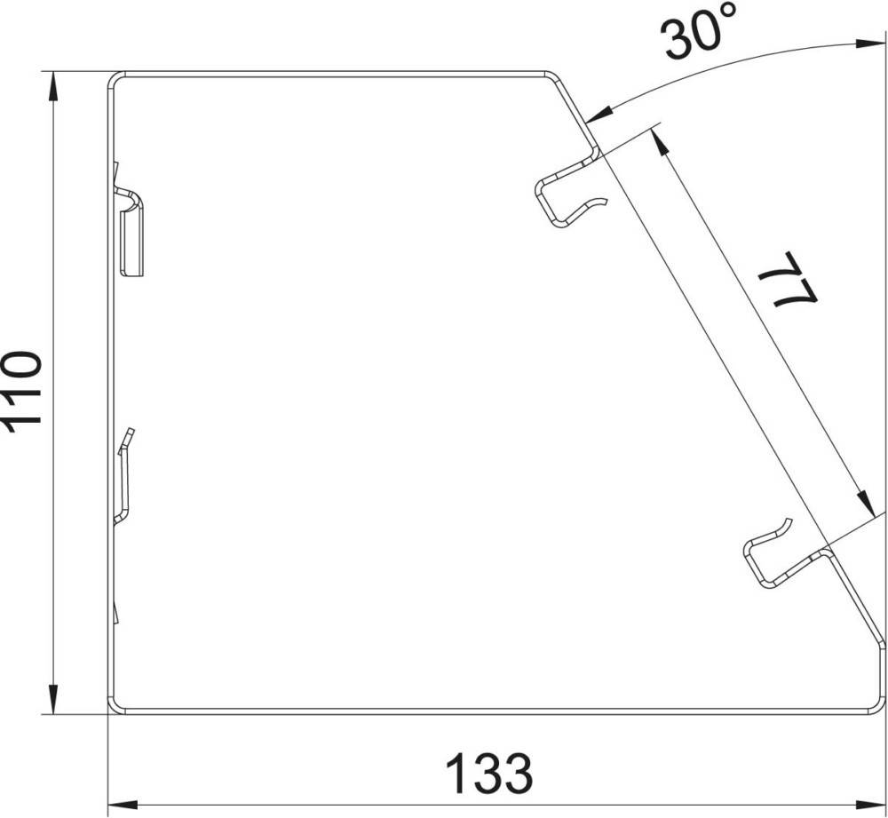 OBO Bettermann Geräteeinbaukanal GEK-SA133110RW
