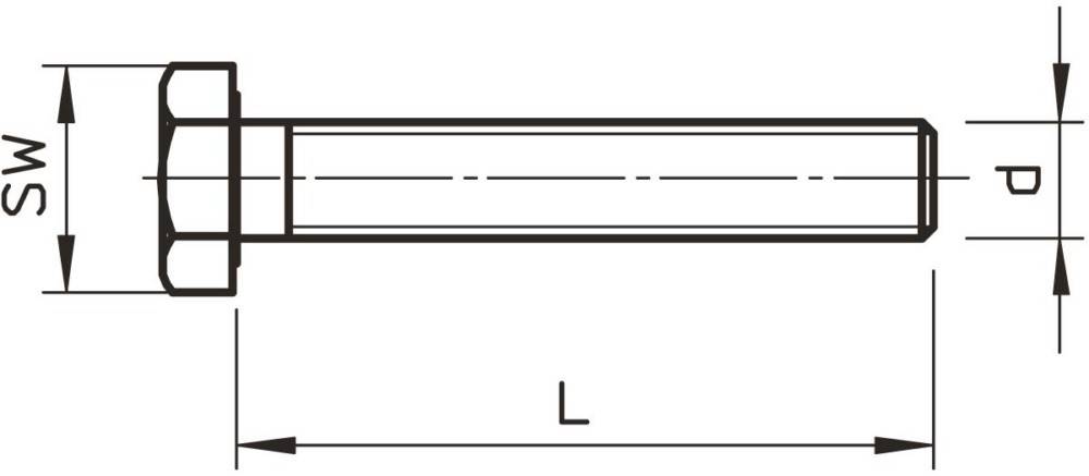 OBO Bettermann Sechskantschraube HHS M6x30 A4