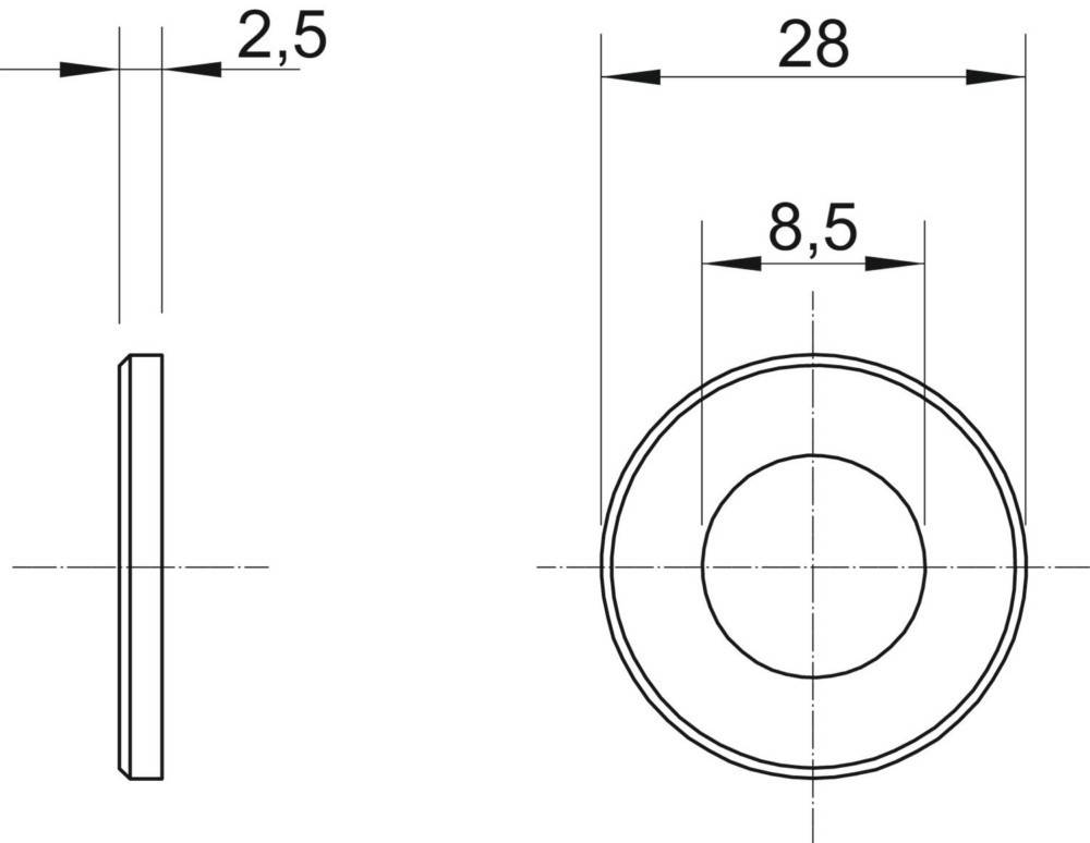 OBO Bettermann Unterlegscheibe WS M8 D28 G