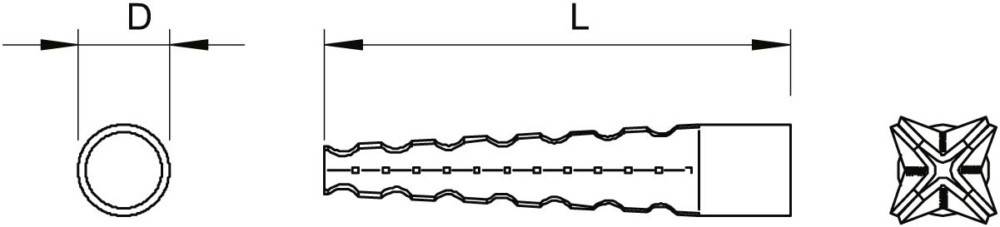 OBO Bettermann Metall-Spreizdübel MD 6 GTP