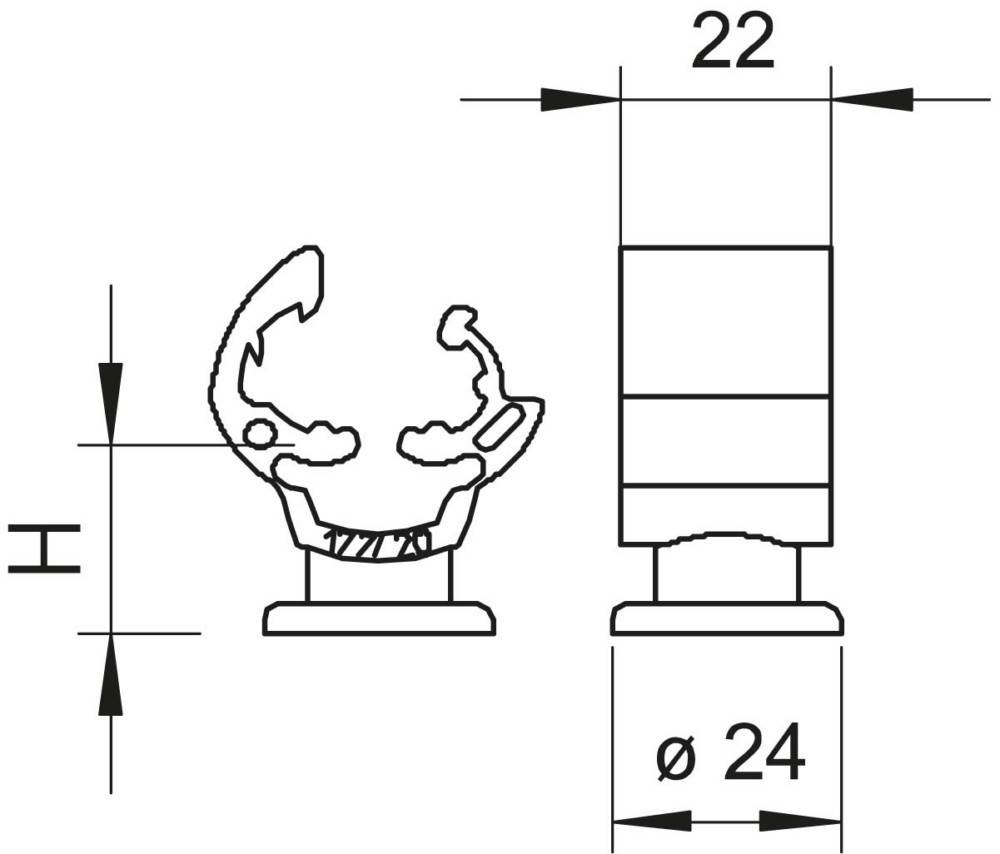 OBO Bettermann Leitungshalter 177 20 M8