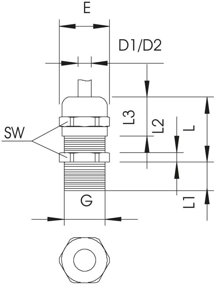 OBO Bettermann Ms-Verschraubung V-TEC VM LM40 MS