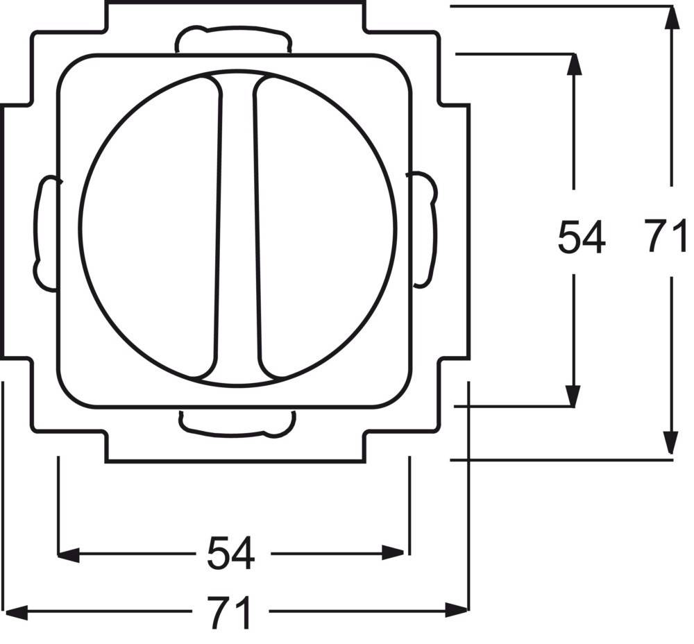 Busch-Jaeger Lüfterschalter-Einsatz 2711 UCDRL-214