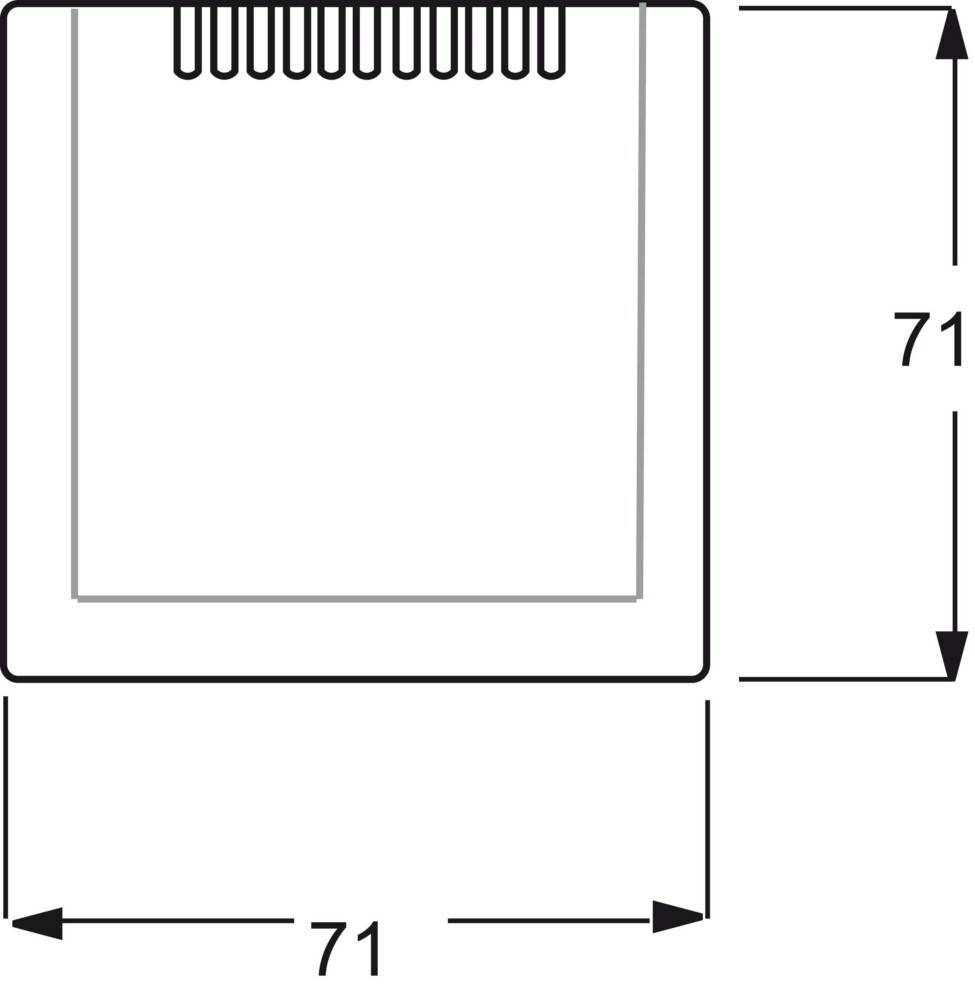 Busch-Jaeger Zentralscheibe aws 6541-74