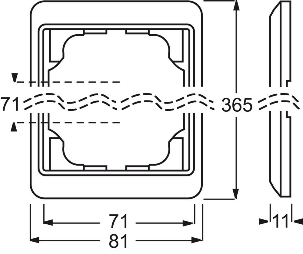 Busch-Jaeger Rahmen 5-fach 1735-22G