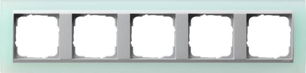 Gira Abdeckrahmen 5f.opak mint 021551