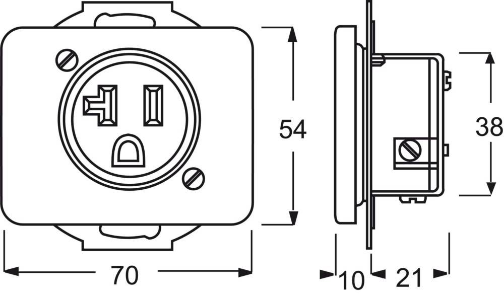 Busch-Jaeger Steckdosen-Einsatz sws 3016 EUC-24G
