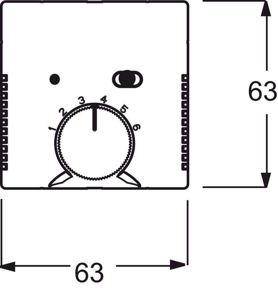Busch-Jaeger Temperaturregler Abdeckung 1795 HKEA-866