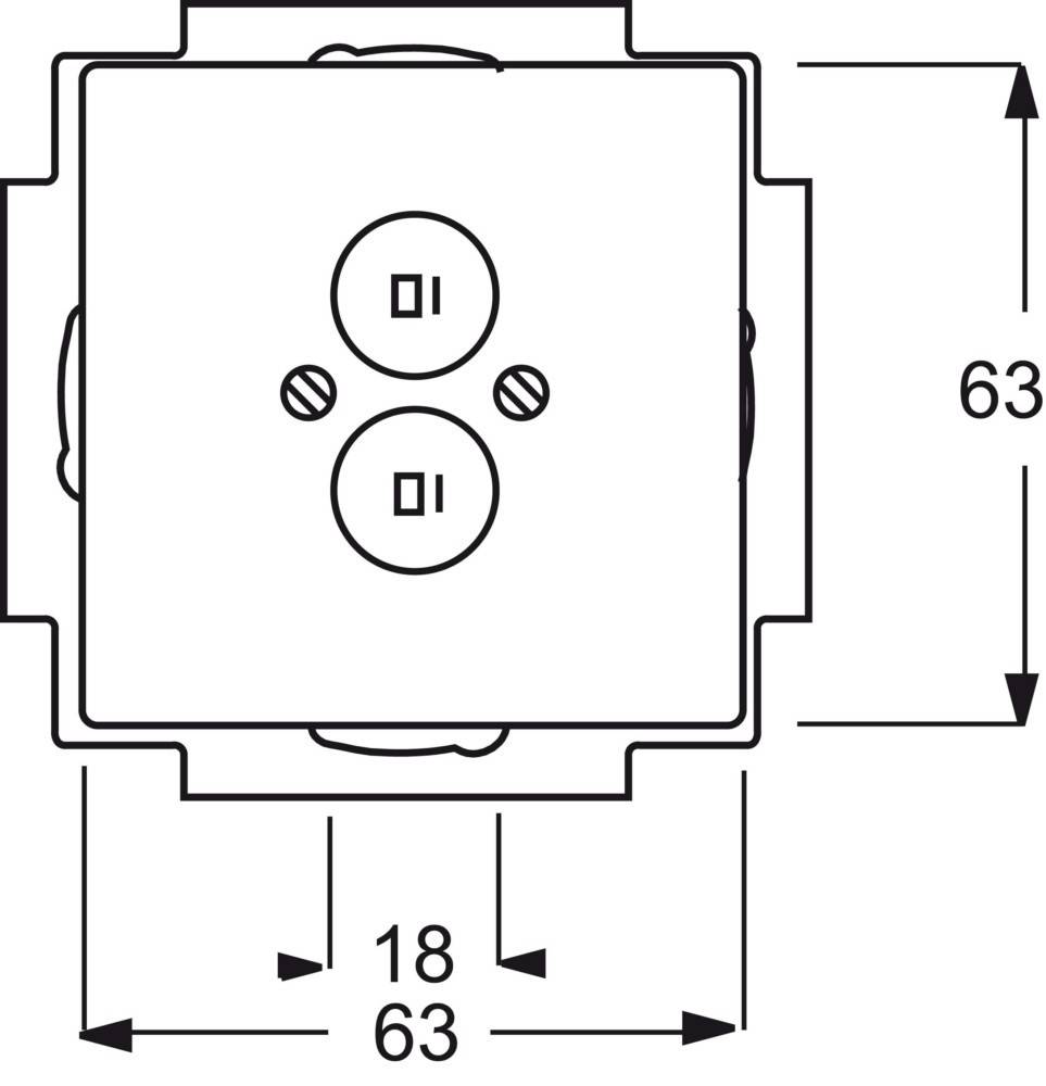 Busch-Jaeger Zentralscheibe sav/ews 1751-82