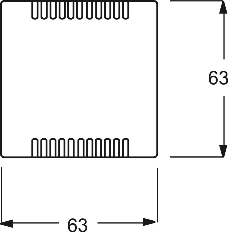 Busch-Jaeger Zentralscheibe meteor/gr 6541-803