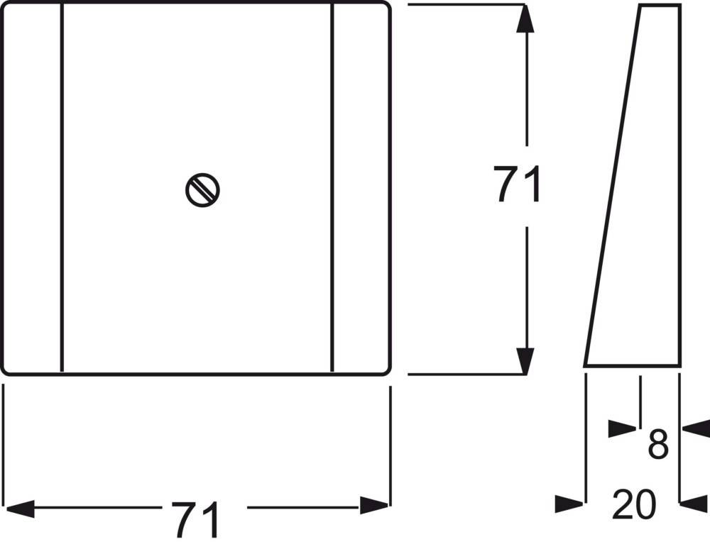 Busch-Jaeger Zentralscheibe stws mt 1749-774