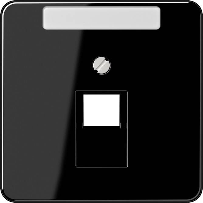 Jung Abdeckung Schriftfeld sw CD 569-1 NAUA SW