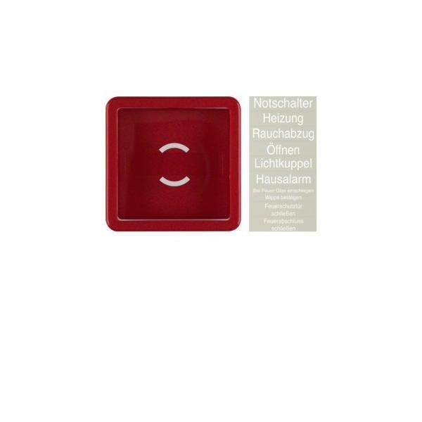 Berker Rahmen 1295 rot Glas 64,2 mm 4011334010548
