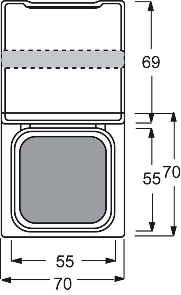 Busch-Jaeger Zwischenring m. Klappdecke 2118 GKN-31