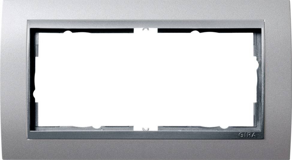Gira Abdeckrahmen 2f.alu 100236