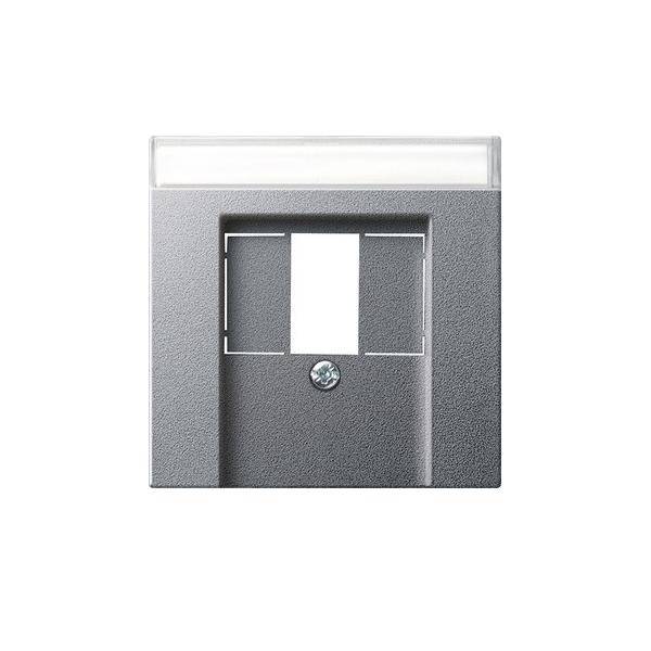 Gira Zentralplatte TAE alu 087626