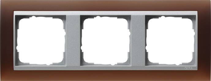 Gira Abdeckrahmen 3f.opak dbr 021359