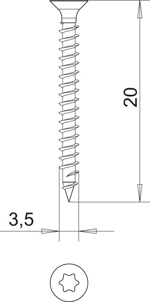 OBO Bettermann Sprintschraube 4759T 3.5x20
