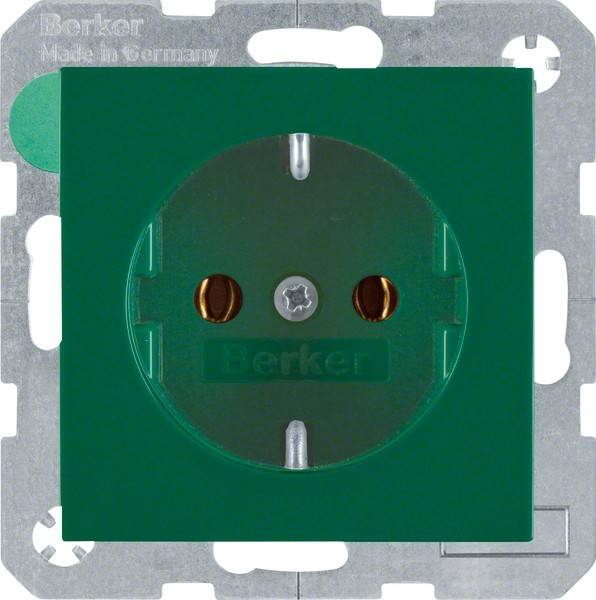 Berker SCHUKO-Steckdose gn/gl 41438913