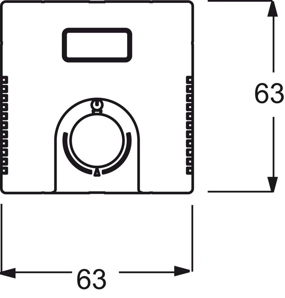 Busch-Jaeger Zentralscheibe savanne/ews 1795 TA-82