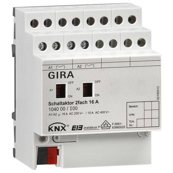 Gira Schaltaktor 2-fach 104000