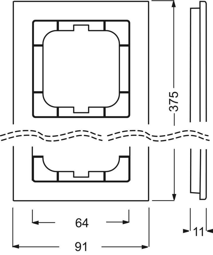 Busch-Jaeger Rahmen 5-fach 1725-288
