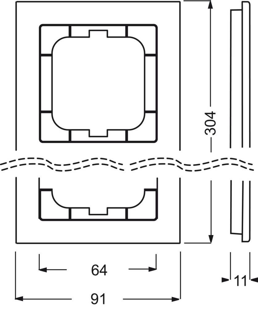 Busch-Jaeger Rahmen 4-fach 1724-287