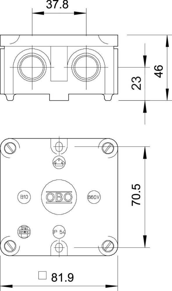 OBO Bettermann Kabelkasten B 9 B M