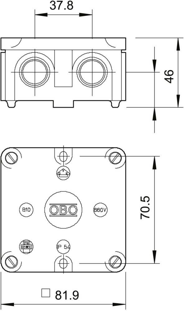 OBO Bettermann Kabelkasten B 9 B M