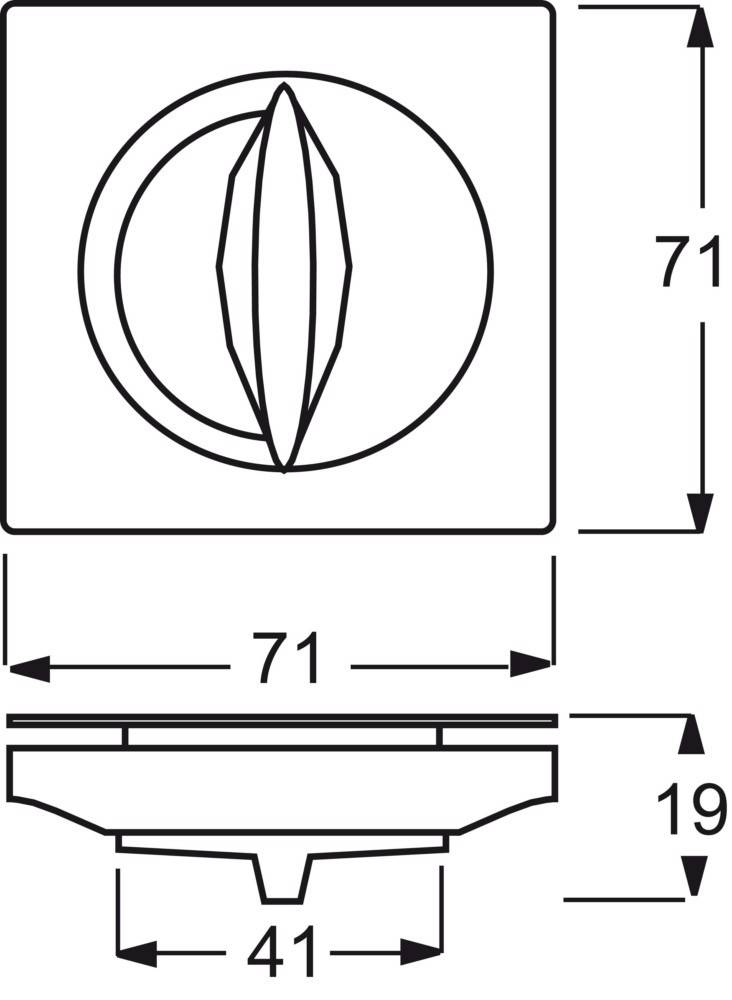 Busch-Jaeger Zentralscheibe stws mt 1771-774