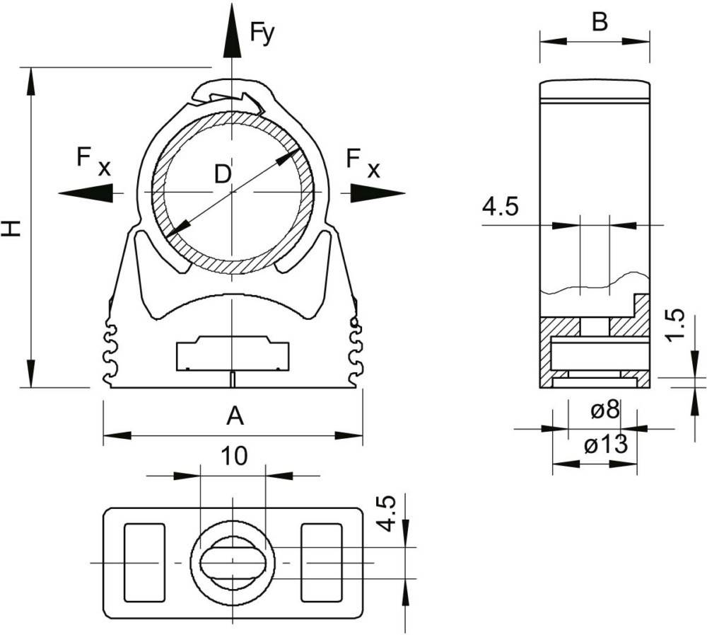 100 Stk. OBO Bettermann starQuick-Schelle SQ-10 LGR