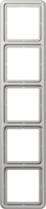 Jung Rahmen 5-fach lgr CD 585 WU LG