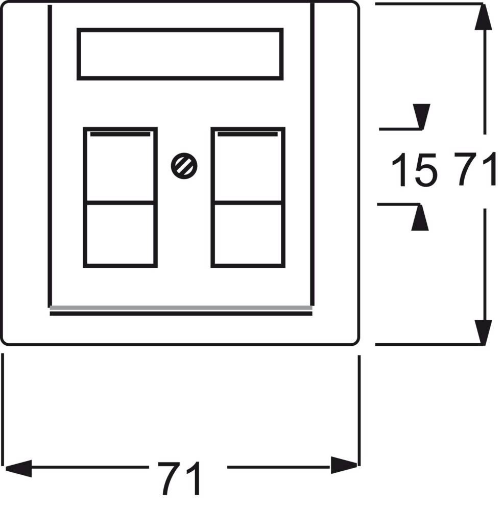 Busch-Jaeger Zentralscheibe sw mt 1800-775