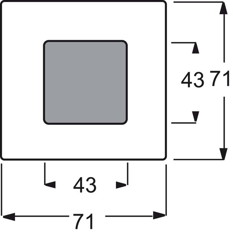 Busch-Jaeger Zentralscheibe cham/met 1716-79