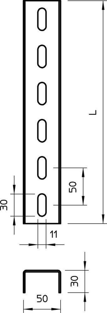 OBO Bettermann U-Stiel US 3 300 FS