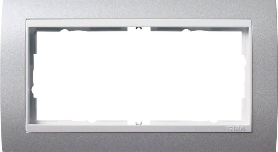 Gira Abdeckrahmen 2f.o.MS alu 1002326