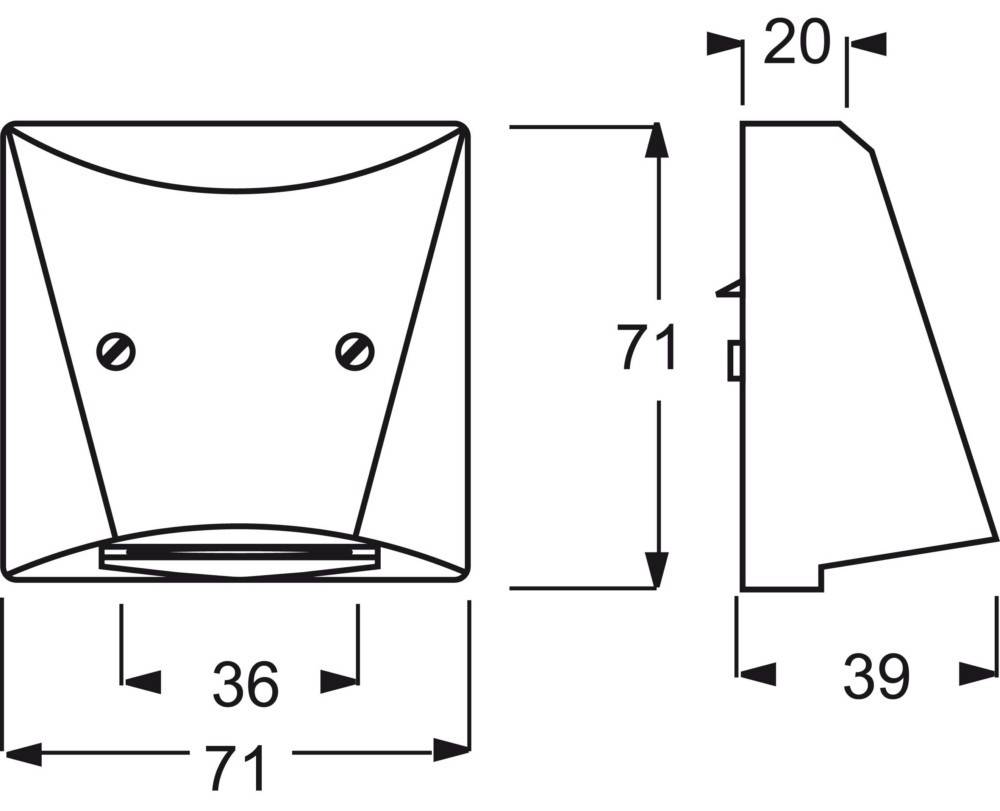 Busch-Jaeger Zentralscheibe braun 2133-31