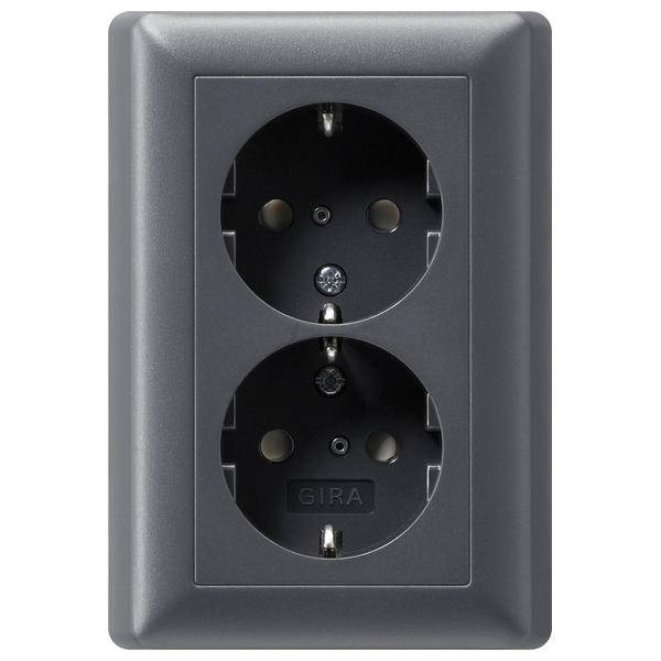 Gira Schuko-Doppelst.dose anth 078328